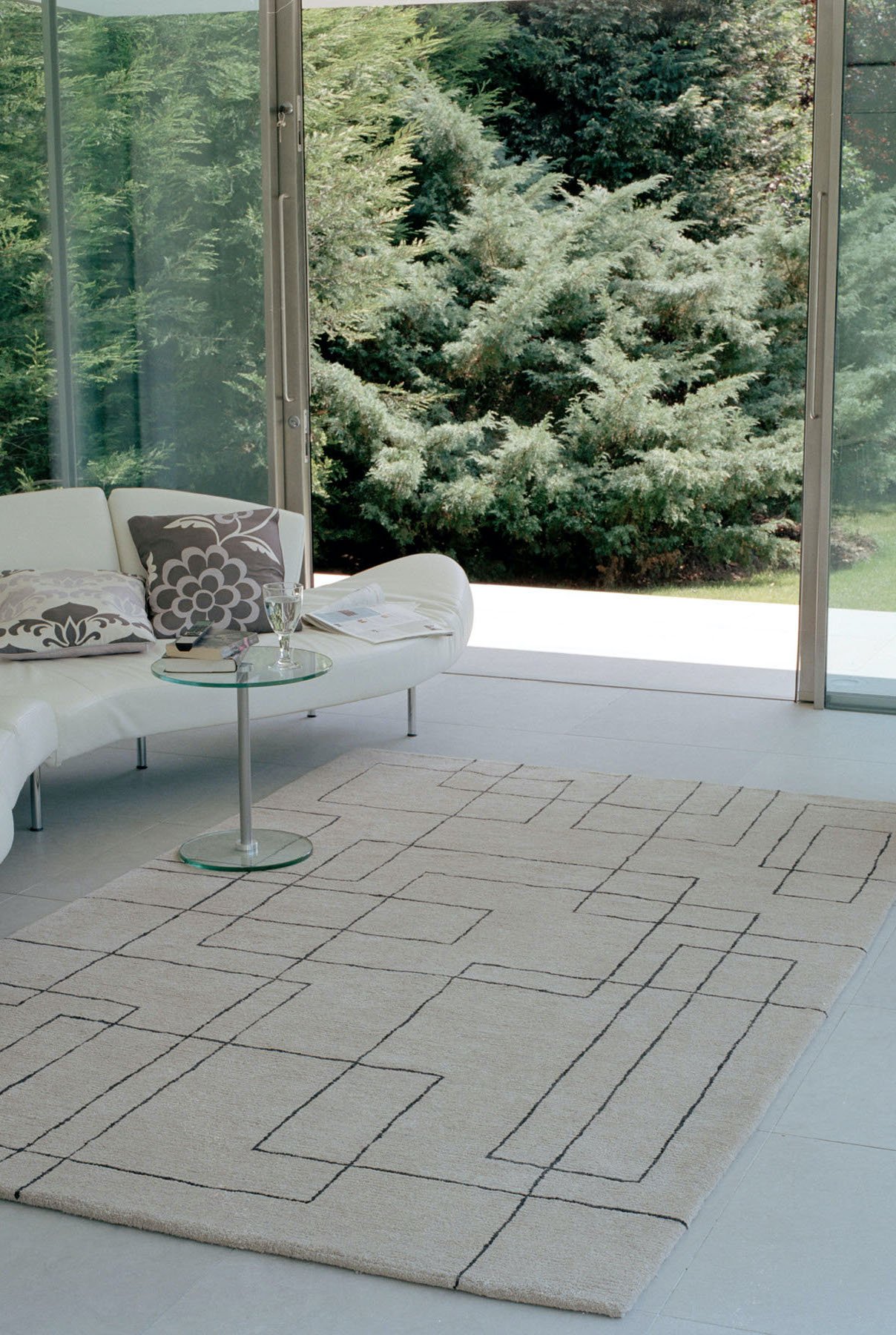 Cityscape 60 Knot Slate rug by Sam Turner