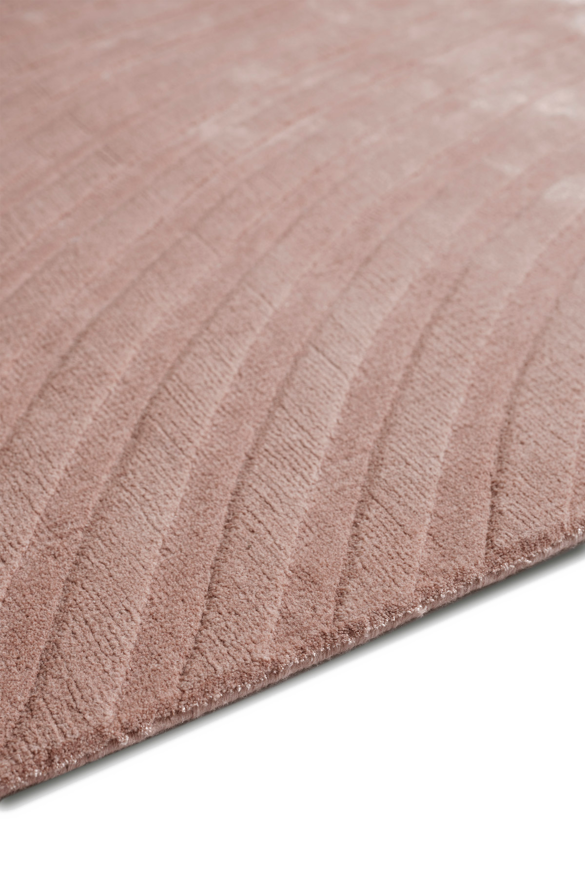 Sono Salmon Rug by The Rug Company - side pile image