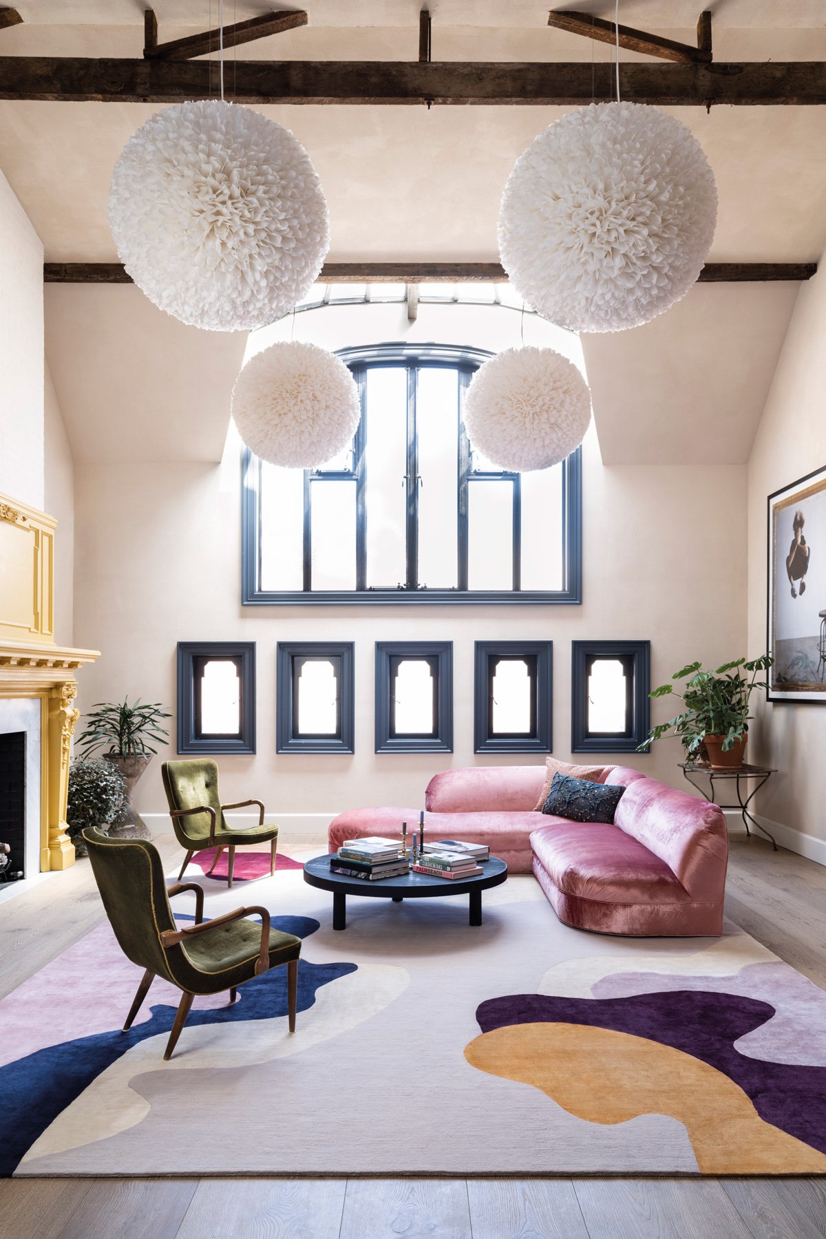 Framis Dove Handknotted rug by Mary Katrantzou