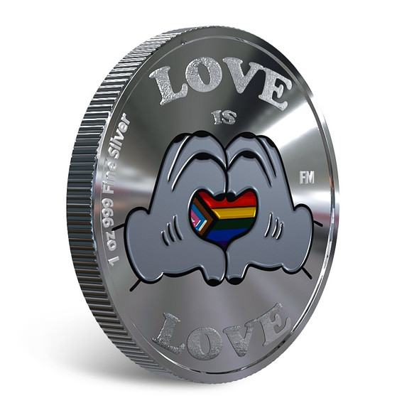 LOVE IS LOVE SILVER COIN