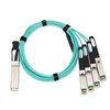 Dell EMC Compatible AOC-QSFP-4SFP28-25G-3M QSFP28-4xSFP28 3m Breakout Active Optical Cable