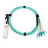 Fortinet Compatible FG-TRAN-QSFP-8XLC-30M 40G QSFP+ to 8x LC 30m Breakout Active Optical Cable