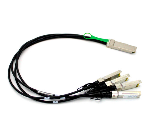 F5 Compatible F5-UPG-QSFP+-05M QSFP+ to 4xSFP+ 0.5m Twinax Breakout Cable