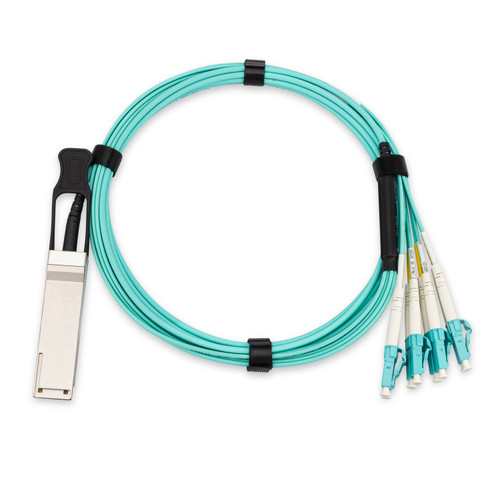 Cisco Compatible QSFP-8LC-AOC15M 40G QSFP+ to 8x LC 15m Breakout Active Optical Cable