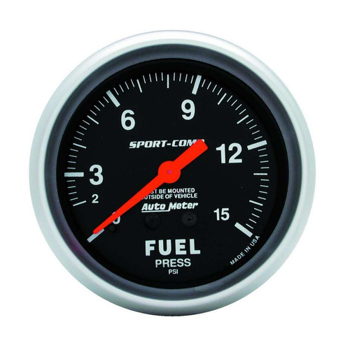 0-15 Fuel Pressure Gauge 3411