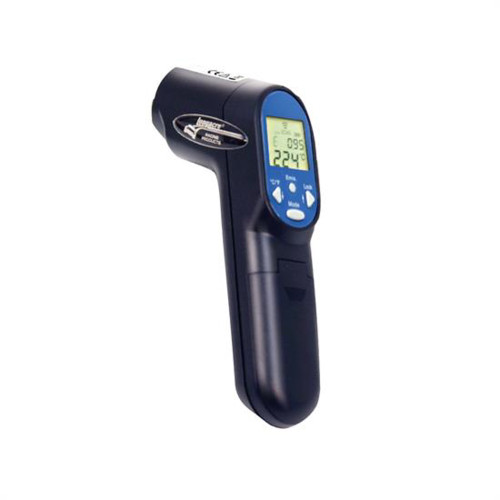 AccuTech IR Laser Pyrometer 1400° infrared temperature gauge with laser-guided point-and-shoot design for measuring race tire, engine, header, and track surface temperatures.