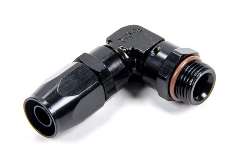 10an ORB Male 90-Deg to #10 Hose - Black 10an ORB Male 90-Deg to #10 Hose - Black