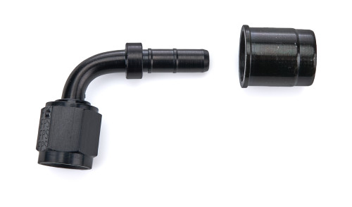 #4 90-Deg Crimp Hose Fitting