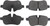 Posi-Quiet Ceramic Brake Pads with Shims and Har 105.1433