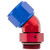 6AN FM Swivel 45Deg 6AN ORB Forged Alum Red/Blue