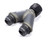 Y-Manifold -12an Female Swivel to 12an Male