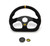 Super Quadro Steering Wheel Black Spokes Suede