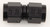 #8 Str Fem Flare Swivel Coupling Black
