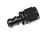 16 AN straight push lock hose end Black