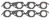 BBC Exhaust Gasket Set Small Round Port