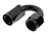 6AN 180Deg Female Alum Hose End Black