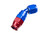 8AN 45 Degree PTFE Reusable Hose End Blue