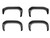 Fender Flares 4 Pieces Extend-A-Fender Style 2802971 Fender Flares 4 Pieces Extend-A-Fender Style 2802971
