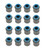 Vale Stem Seals 16pk Flouro-Viton Metal Body