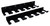 Radius Rod Tray 1.125in Rod - Single Stack 15in HRP6523S-15B-BLK Radius Rod Tray 1.125in Rod - Single Stack 15in HRP6523S-15B-BLK