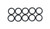 Package of 10 -8AN Rubbe r O-Rings