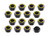 Lugnut 20Pk 5/8-11 Alum Refl Yellow