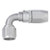 #4 x 90 Power Flow Hose End - Clear