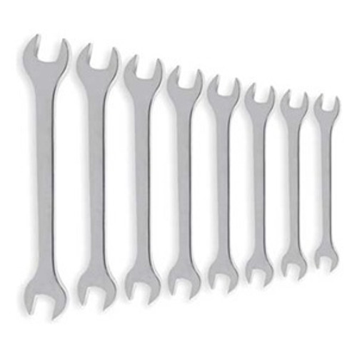 Wrench Set Open End  8 Pc 1/4x5/16, 3/8x7/16, 7/16x1/2, 1/2x9/16, 5/8x11/16, 11/16x3/4, 13/16x7/8, 15/16x1