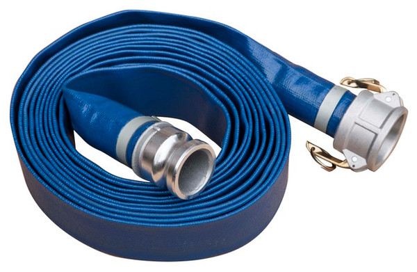 Hose Collapsible 2" x 25' w/QC Fittings