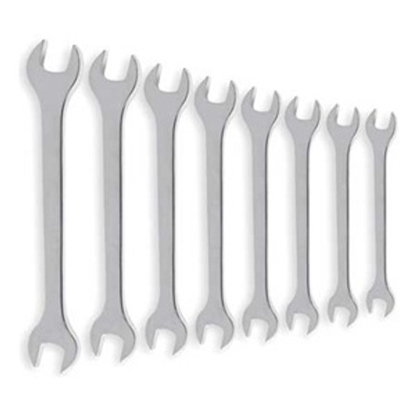 Wrench Set Open End  8 Pc 1/4x5/16, 3/8x7/16, 7/16x1/2, 1/2x9/16, 5/8x11/16, 11/16x3/4, 13/16x7/8, 15/16x1