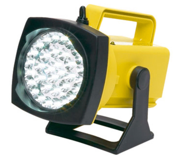 SHO-ME 09.34LED YELLOW LED Rechargeable Light with Battery & Wall-Mount Charger