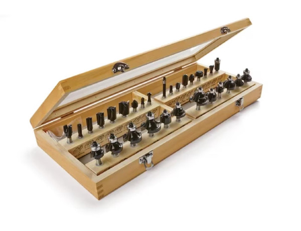 Irwin 1901049 30 Piece Marples Master Router Bit Set Carbide-Tipped Wood Case