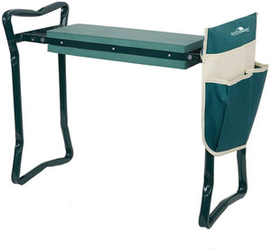 Bosonshop Garden Kneeler & Seat Folding Multi-Functional Steel Garden Stool with Tool Bag EVA Kneeling Pad Bosonshop Garden Kneeler & Seat Folding Multi-Functional Steel Garden Stool with Tool Bag EVA Kneeling Pad