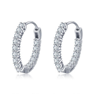 Fine Jewelry, 925 Sterling Silver Hoop Earrings Fine Jewelry, 925 Sterling Silver Hoop Earrings