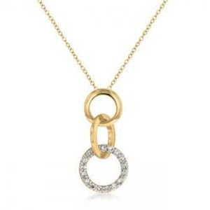 Goldtone Triplet Hooplet Pendant Goldtone Triplet Hooplet Pendant