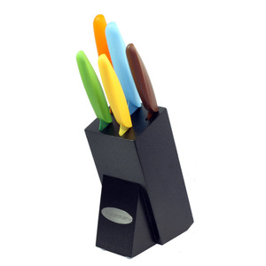 Oceanstar KS1217 6-Piece Non-Stick Coating knife set with Block, Elegant Black Oceanstar KS1217 6-Piece Non-Stick Coating knife set with Block, Elegant Black
