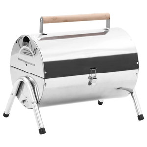 Portable Tabletop Charcoal BBQ Grill Stainless Steel Double Grids Portable Tabletop Charcoal BBQ Grill Stainless Steel Double Grids