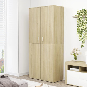 Shoe Cabinet Sonoma Oak 31.5"x15.4"x70.1" Chipboard Shoe Cabinet Sonoma Oak 31.5"x15.4"x70.1" Chipboard