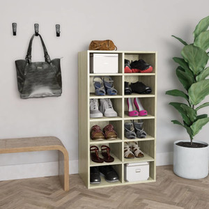 Shoe Rack Sonoma Oak 21.5"x13.3"x39.3" Chipboard Shoe Rack Sonoma Oak 21.5"x13.3"x39.3" Chipboard