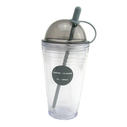 Creative Transparent Personal Sports Water Bottle 560ml 20 Ounce - Dark Gray