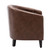 linen Fabric Tufted Barrel ChairTub Chair for Living Room Bedroom Club Chairs