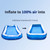 Inflatable Swimming Pool, Family Full-Sized Above Ground Swimming Pools with Air Pump Outdoor Backyard Lounge Pool YF