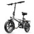 Electric Bike 400W Electric Commuter Bikes, Folding Mini Ebike 14'' Electric Bicycle with 48V 15Ah Battery, 21MPH Adults/Teens City E Bike