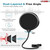Microphone Condenser Mic for Computer PC Gaming, Podcast Desktop Tripod Stand Studio Microphone 5 Core RM 14 6SET P