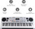 JMFinger 61 Keys Electronic Keyboards Portable Piano Keyboard for Beginners Set with Full Size Lighted Keys, Built-In Speakers, Microphone, OTG Cable, Music Stand, Keyboard Stand and Bench, Silver