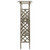 Pergola with Gate 45.7"x15.7"x80.3" Gray Solid Firwood
