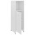 Bathroom Cabinet High Gloss White 11.8"x11.8"x37.4" Chipboard