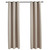 Blackout Curtains with Rings 2 pcs Beige 37"x95" Fabric