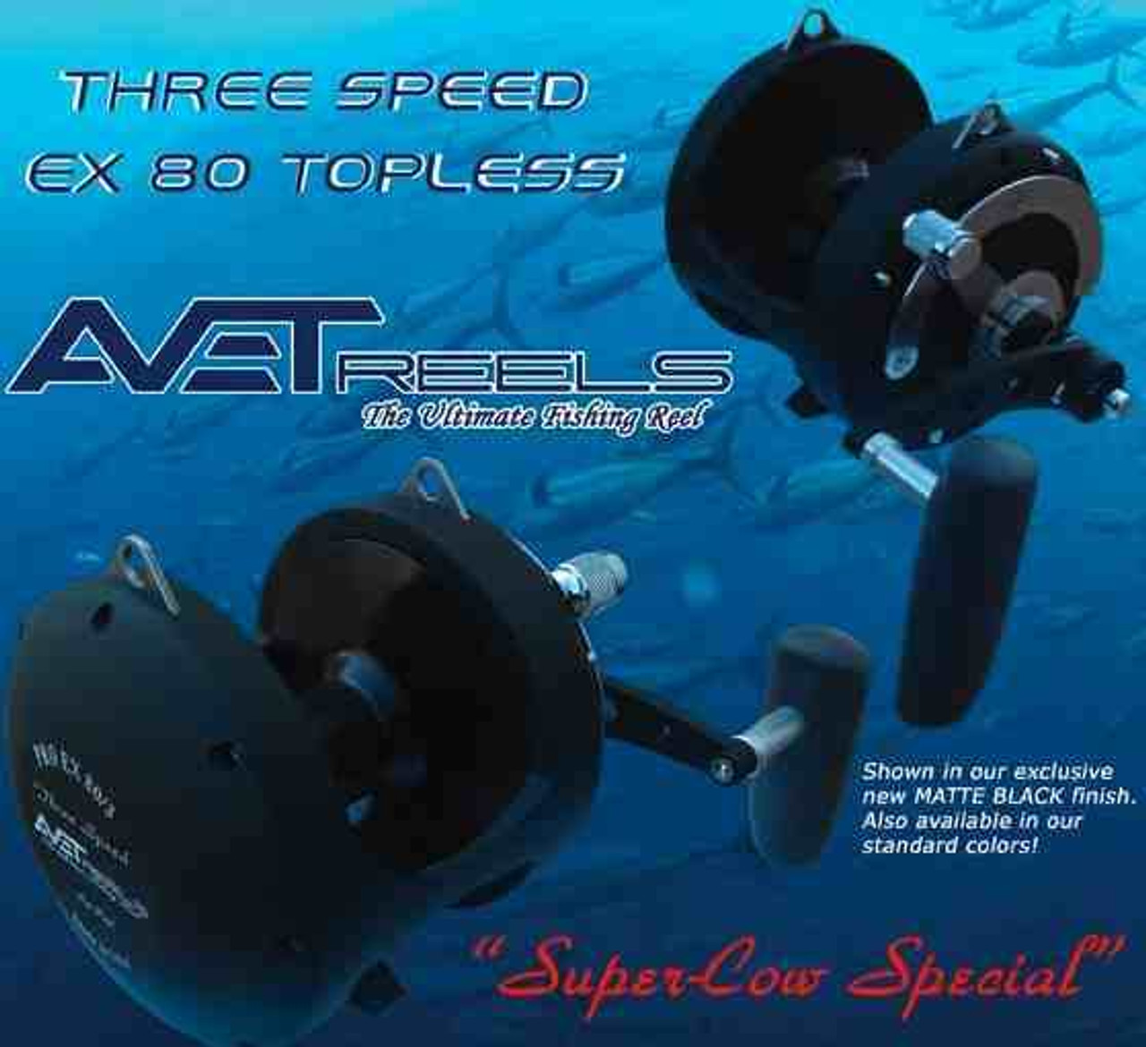 Avet EX 80 Wide 3 Speed Reel 80 LB Class with Mid Range Ratio