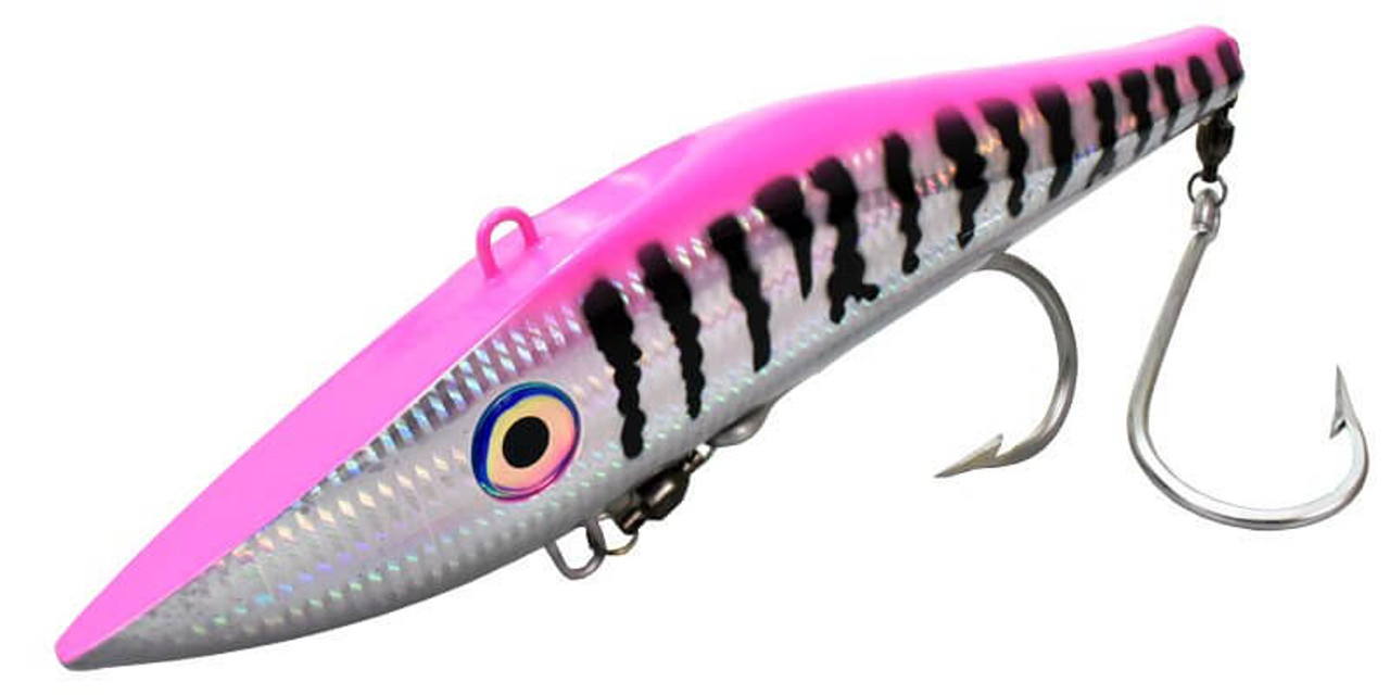 10 in Mag Trak Pink Lady Lure - Pink Black & Silver